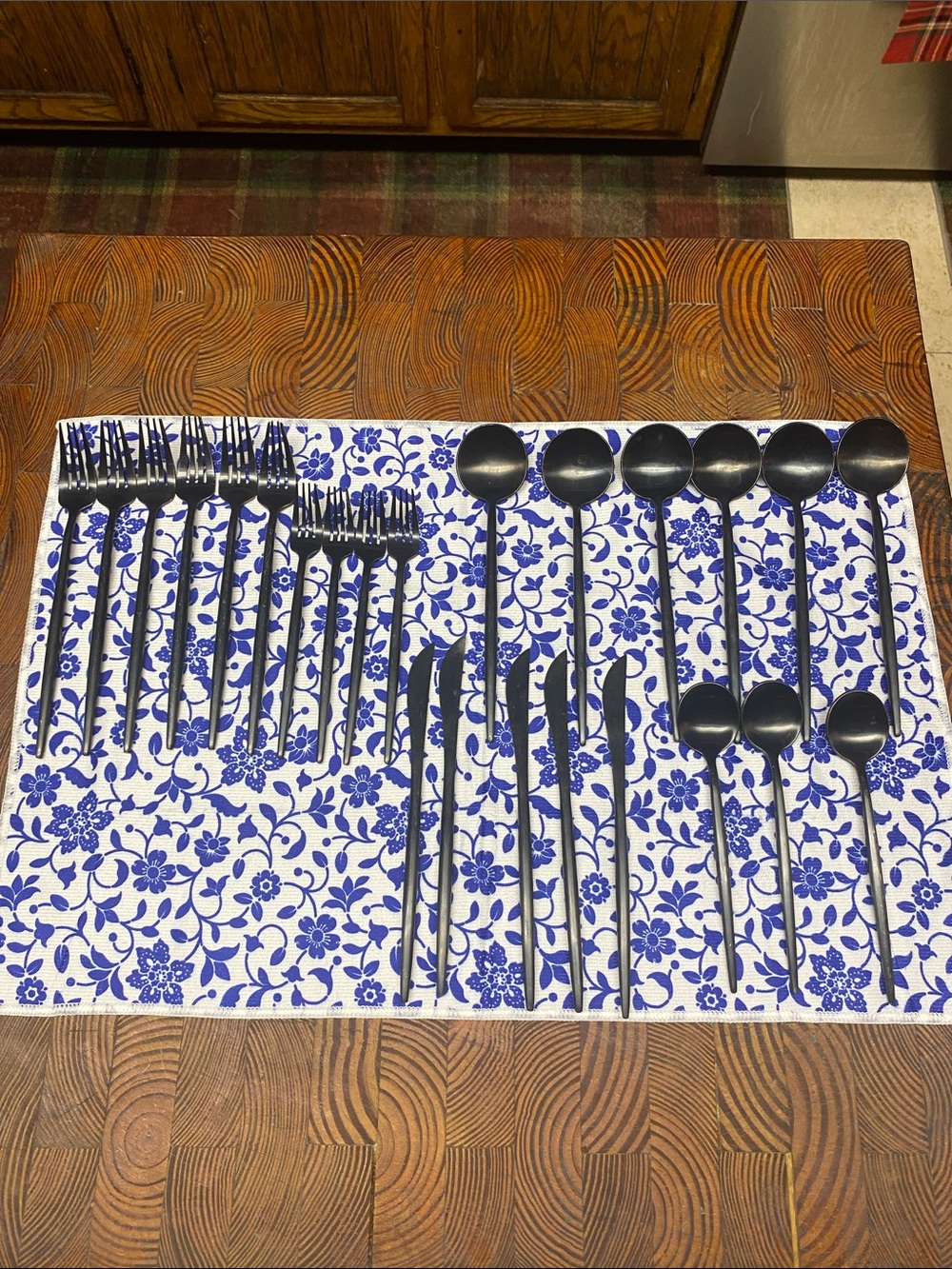 Amazon Matte Black Stainless Flatware Set - Black